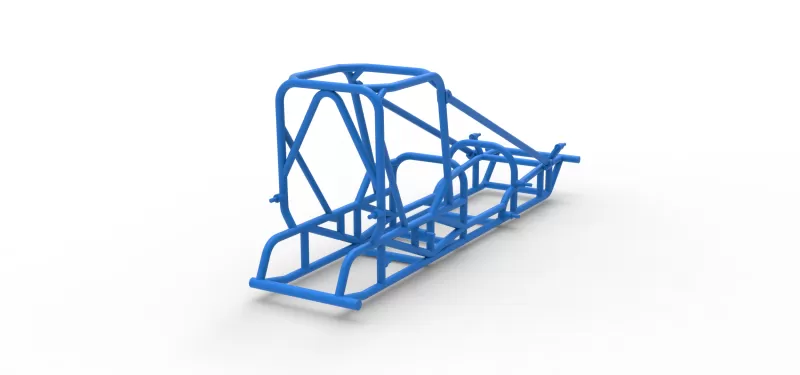 Frame of Dirt Silver Crown Champ car Scale 1:25 - Model preview 12