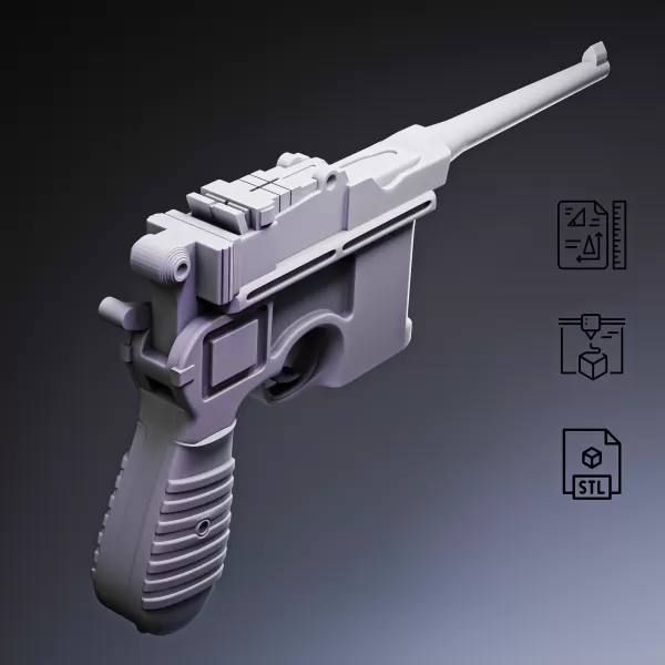 Mauser C96 Pistol #RoZ - Model preview 7