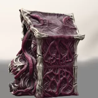 Lovecraftian Monster Building STL File for 3D Printing - Model thumbnail 4