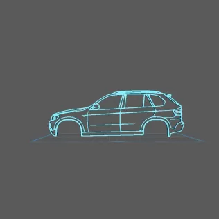 BMW - X5 e70 2007 Wall Art