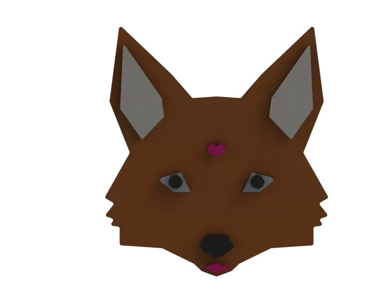 Geometric Low-Poly Fox Wall Decor – 3D Print Ready (Engineered M - Model preview 8