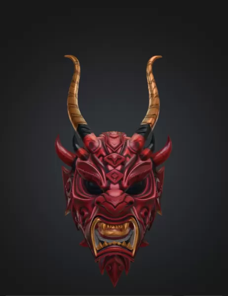 Oni Mask - Model preview 1