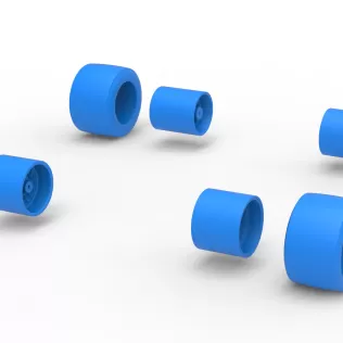 Wheel set of Asphalt Supermodified stock car V3 Scale 1:25 - Model thumbnail 9