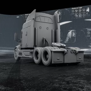 Peterbilt 579 – 3D Printable Truck Model - Model thumbnail 5