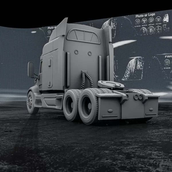 Peterbilt 579 – 3D Printable Truck Model - Model preview 5