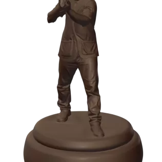 Clay Shooting 3D Character – Premium Printable STL + Blender Fil - Model thumbnail 6