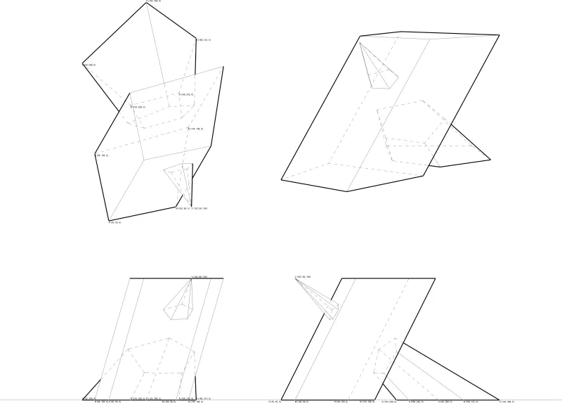 Intersection of Pyramid and Parallelepiped - Model preview 11