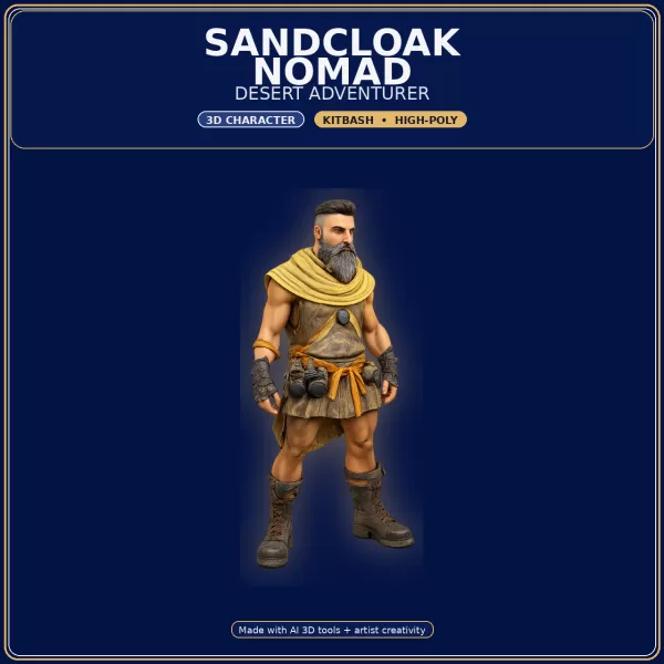 Stylized Elf Hero Pack – 10 Character Variants | Kitbash | - Model preview 10