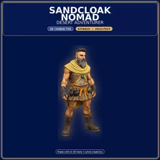 Stylized Elf Hero Pack – 10 Character Variants | Kitbash | - Model thumbnail 10