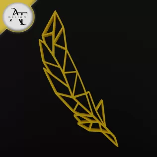 Feather - Geometric - 2D Wall Art Decor