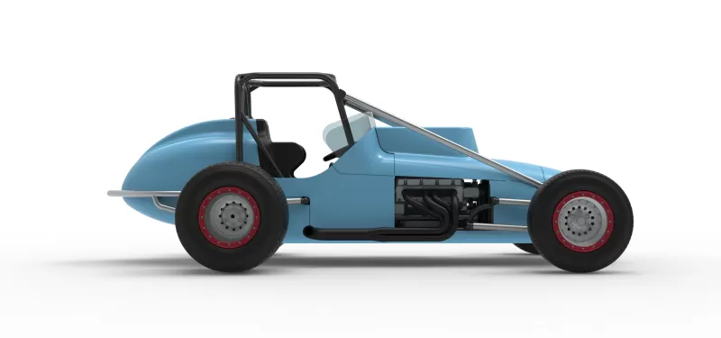 Dirt Silver Crown Champ car Scale 1:25 - Model preview 22