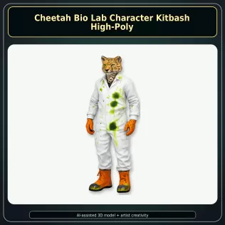 Anthro Animal Character Collection – Adventure Mascot Kitbash - Model thumbnail 2