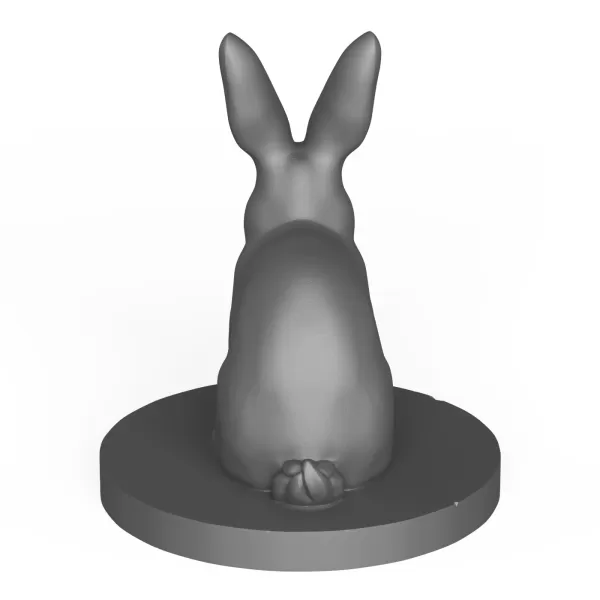 3D Printable Rabbit Statue - Model preview 4