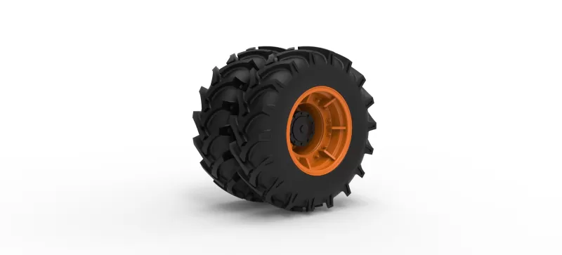 Front wheel of Racing Combine Harvester Version 2 Scale 1:25 - Model preview 2