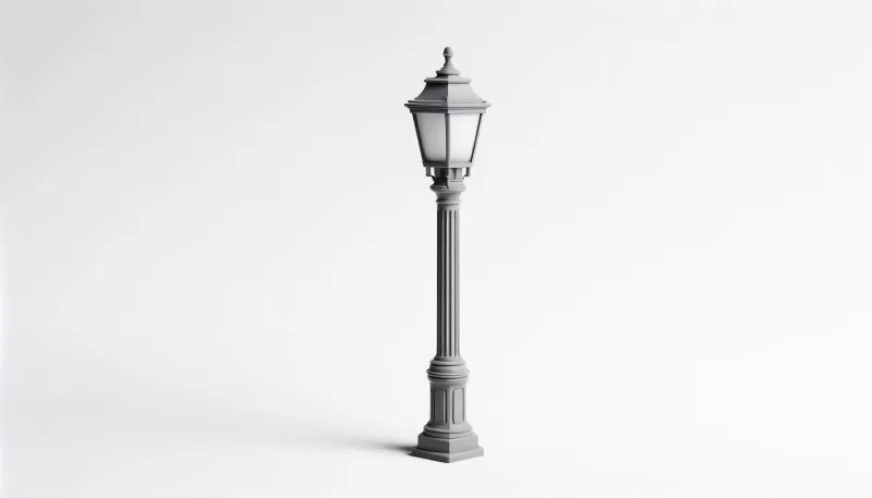 Street Light Pole 3D Model - Model preview 1