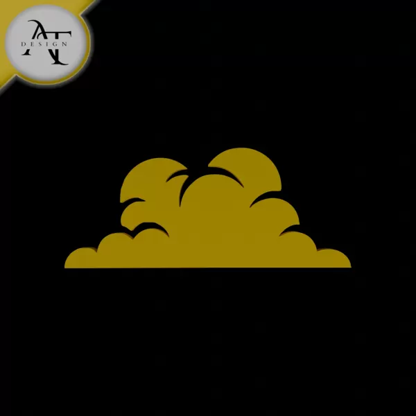 Simple Cloud Symbol - 2D Art - Model preview 1