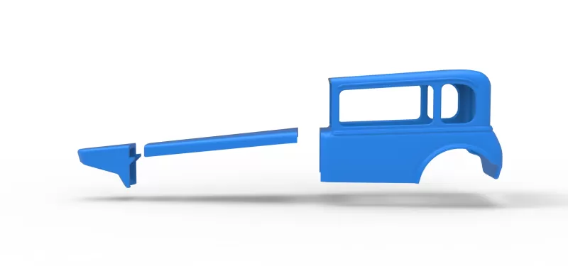 Shell of Vintage Supermodified stock car Version 4 Scale 1:25 - Model preview 13