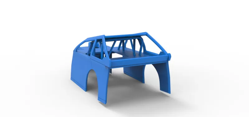 Shell of Mod Lite Race car Version 2 Scale 1:25 - Model preview 10