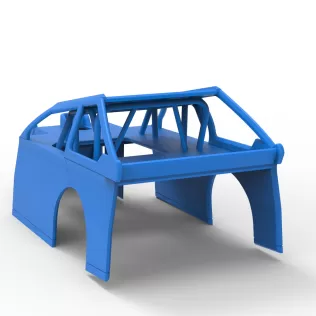 Shell of Mod Lite Race car Version 2 Scale 1:25 - Model thumbnail 10