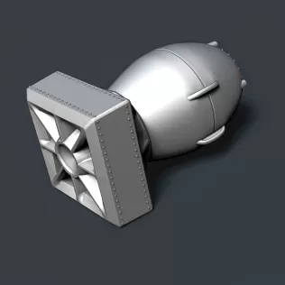 Fat Man Atomic Bomb #RoZ - Model thumbnail 2