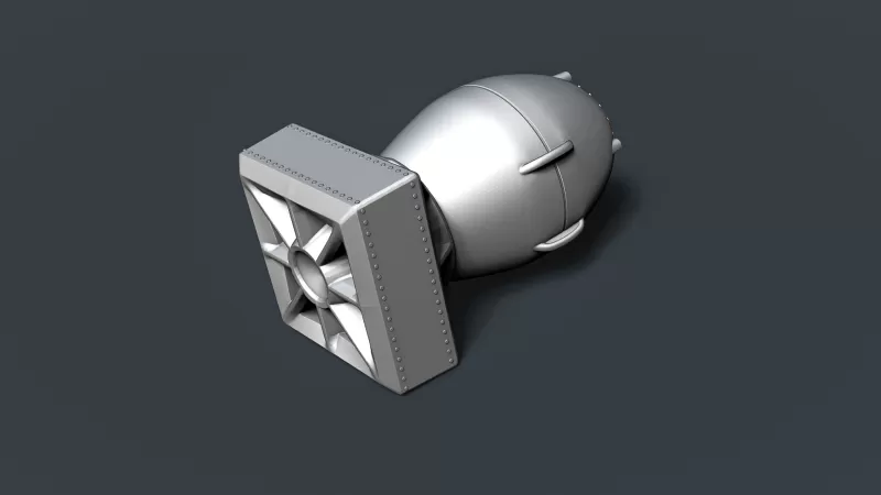 Fat Man Atomic Bomb #RoZ - Model preview 2