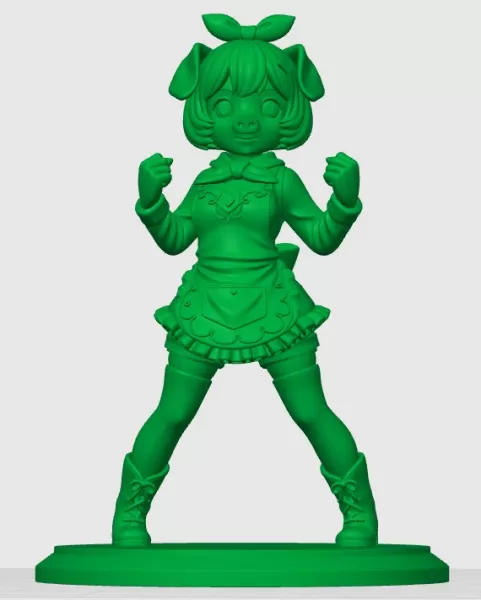 Modelo de chica Cerdo kemonomimi - Model preview 2