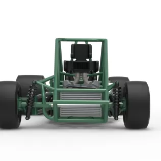 Pavement Silver Crown Car Base Scale 1:25 - Model thumbnail 7