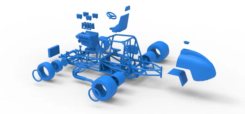 Vintage Pavement Silver Crown Car Base Scale 1:25 - Model preview 29