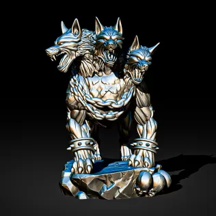 Cerberus Three-Headed Hellhound #RoZ - Model thumbnail 2