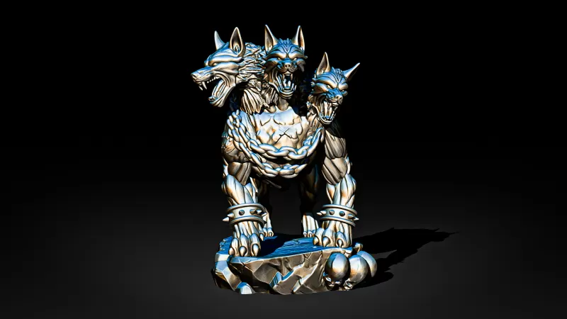 Cerberus Three-Headed Hellhound #RoZ - Model preview 2