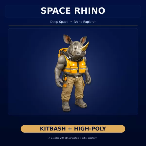 Anthro & Creature Character Collection – Kitbash + High-Poly 3D - Model preview 6