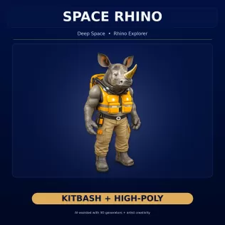 Anthro & Creature Character Collection – Kitbash + High-Poly 3D - Model thumbnail 6