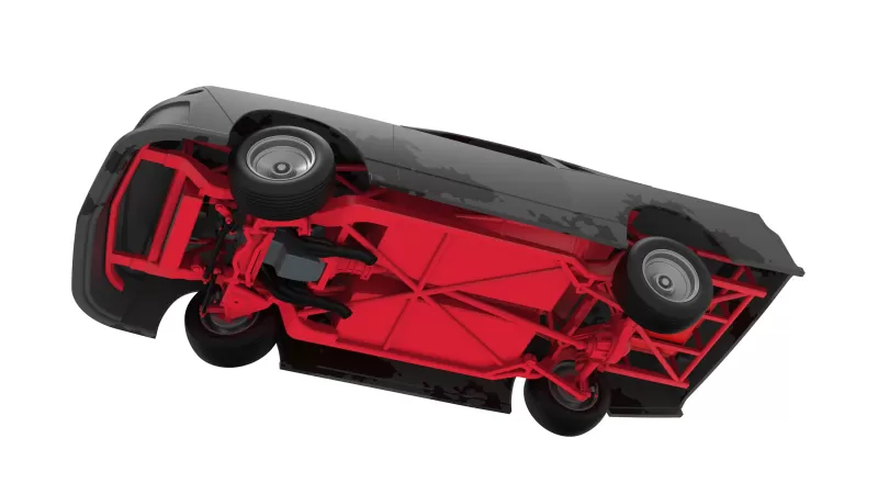 IMCA Stock car while turning Scale 1:25 - Model preview 3