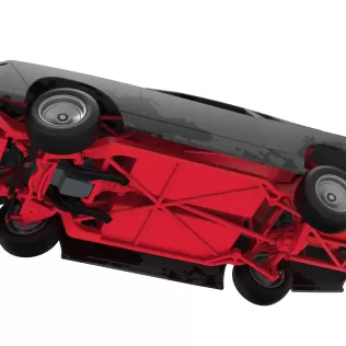 IMCA Stock car while turning Scale 1:25 - Model thumbnail 3
