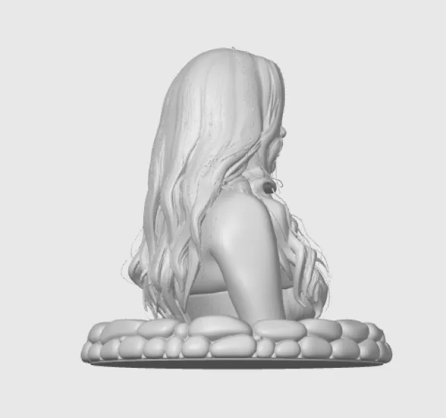 Lana Parrilla 3D Bust - Model preview 9