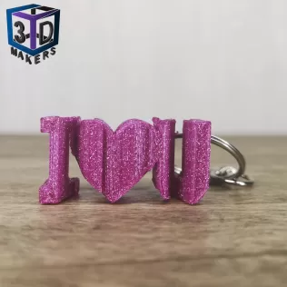 KEY RING I LOVE YOU MOM MOTHER'S DAY - Model thumbnail 1