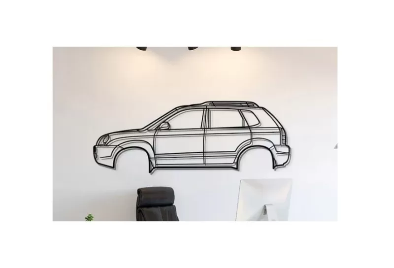 Hyundai - Tucson 2005 Wall Art - Model preview 1
