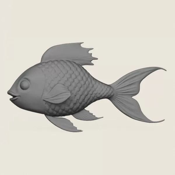 Fish 06 Print Ready 3D Model - Model preview 3