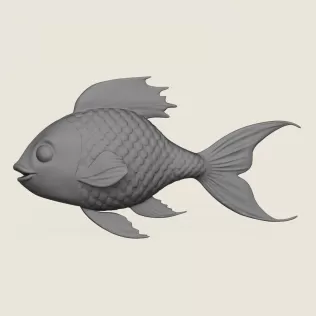 Fish 06 Print Ready 3D Model - Model thumbnail 3