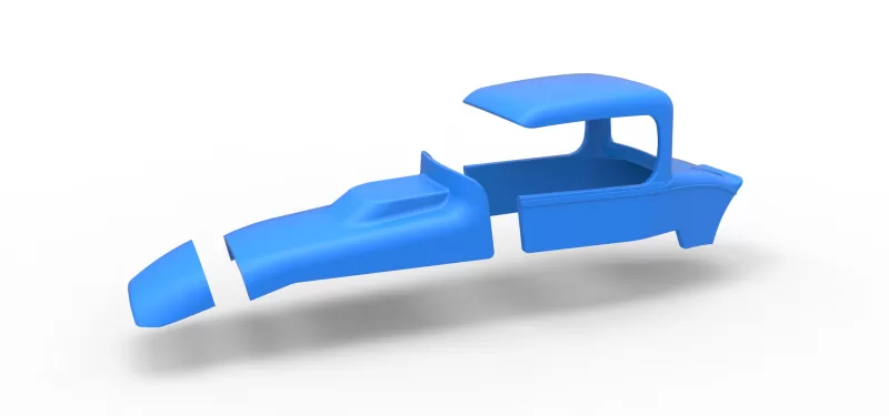 Shell of Vintage Sprint car Scale 1:25 - Model preview 13