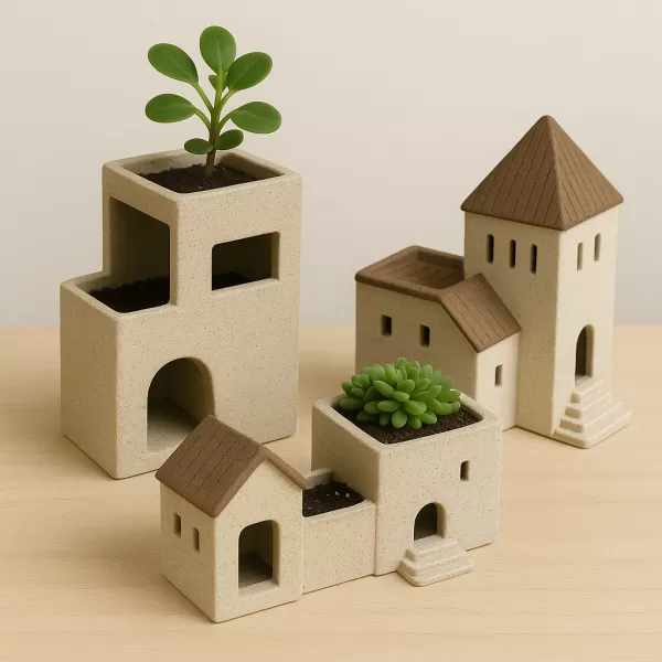Mini Tower Plant Pot - Model preview 1
