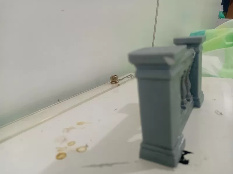 Architectural Balustrade – Resin Miniature Railing - Model preview 11