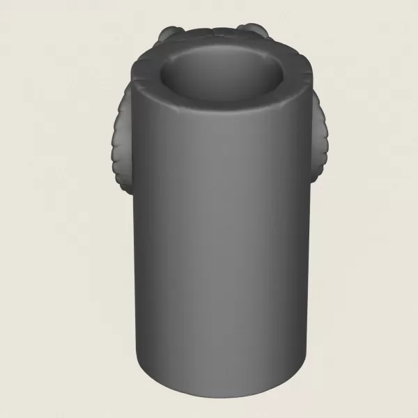 Cobra Snake Head Vase Print Ready 3D Model - Model preview 6