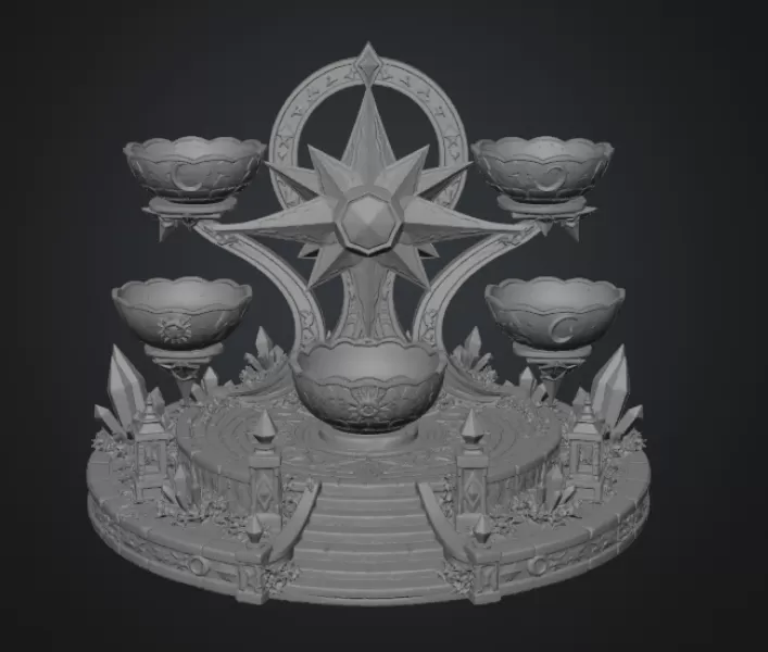 Astral Constellation Offering Sanctuary STL File for 3D Print - Model preview 14