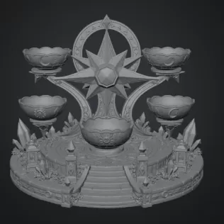 Astral Constellation Offering Sanctuary STL File for 3D Print - Model thumbnail 14