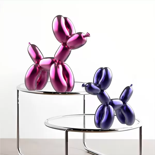 3D Balloon Dog Decor, Cute Modern Home Decor, Balloon Toy Gift - Model preview 1