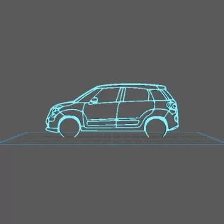 Fiat - 500 L Wall Art