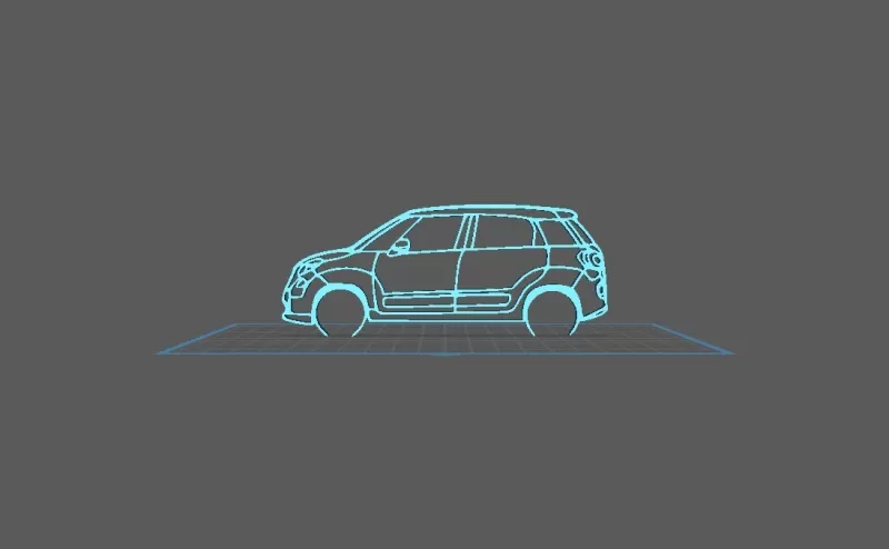 Fiat - 500 L Wall Art - Model preview 1