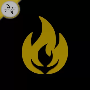 Simple Flame Symbol - 2D Art