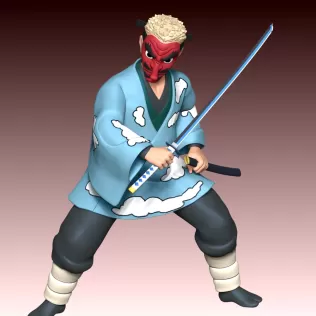 Sakonji Urokodaki - Demon Slayer - Model thumbnail 5